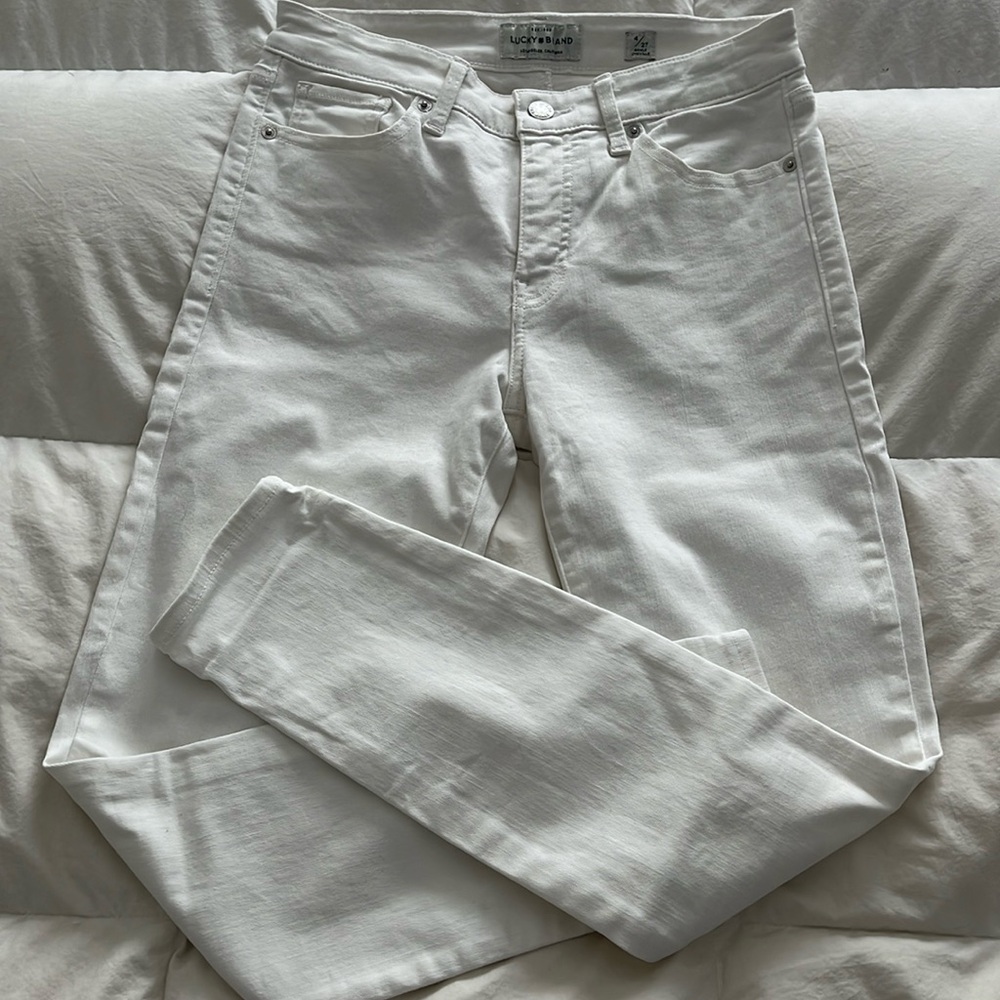Women’s Lucky Brand Ava Skinny Jean, White, Size 4/27